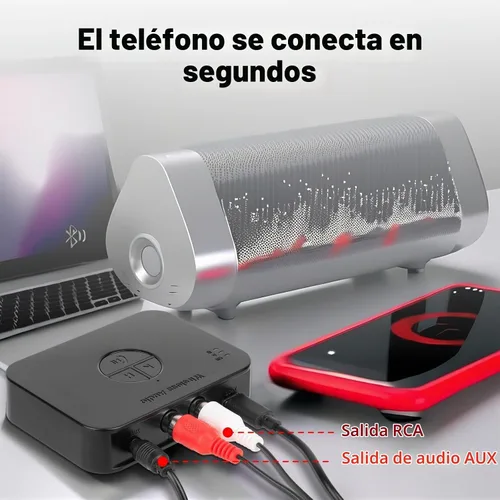 Vista 6 de M2R Bluetooth 5.4 Receptor de audio 0.14 in RCA adaptador Bluetooth para receptor de audio estéreo inalámbrico/unidad flash USB/NFC Conexión de un