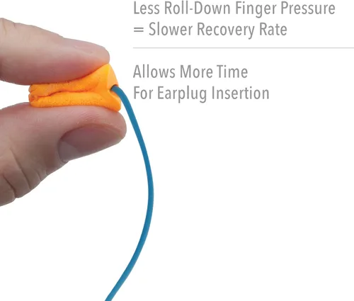 Vista 5 de Howard Leight by Honeywell FirmFit Tapones desechables de espuma con cable, bolsa de plástico, 100 pares (FF-30)