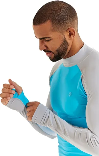 Vista 3 de Coolibar UPF 50+ Point Break Rash Guard para hombre, protección solar