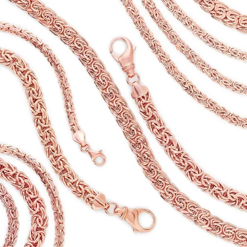 Vista 4 de Ross-Simons Collar bizantino pequeño de oro rosa de 14 quilates