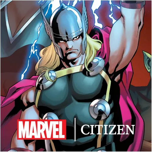 Vista 6 de Citizen Reloj Marvel Thor Eco-Drive para hombre Negro