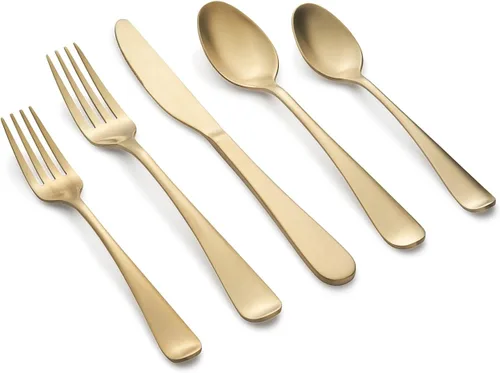 Vista 8 de Cambridge Silversmiths Rhiannon Black Satin - Juego de cubiertos de 20 piezas, servicio para 4