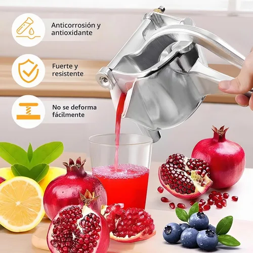 Vista 7 de Exprimidor manual manual de mano de aleación de aluminio Exprimidor extractor exprimidor para frutas como limas, limones, mandarinas, cítricos