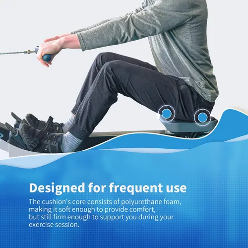 Vista 2 de El cojín de asiento para máquina de remo se adapta perfectamente a Concept 2 Rower, cojín de asiento de remo compatible con Hydrow, Concept2 y otras