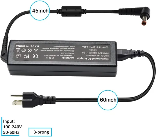 Vista 2 de Cargador compatible con Lenovo IdeaPad G560 B560 G580 G570 G585 G780 N585 V570 B570 B575 Y580 Z500 Z560 Z565 Z570 Z575 Z580 Z580 Z580 5 ADP-6 5KH B