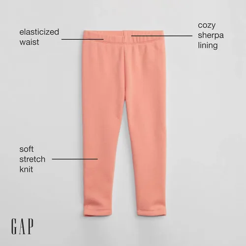 Vista 2 de GAP Pantalones de leggings cómodos para bebé niña