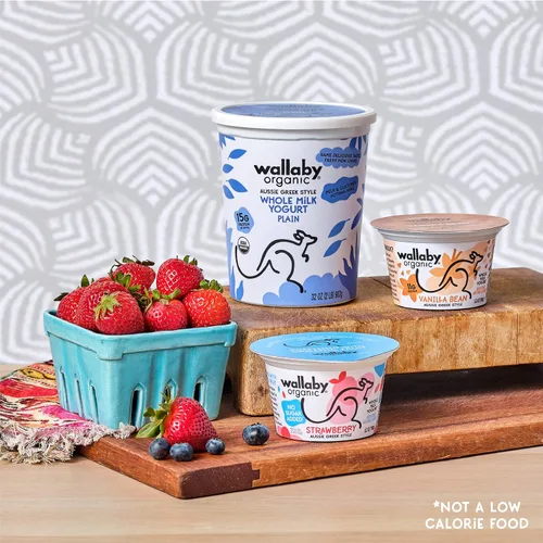 Vista 11 de Wallaby Organic Yogur de leche entera griega australiana, liso, 32 onzas, orgánico USDA