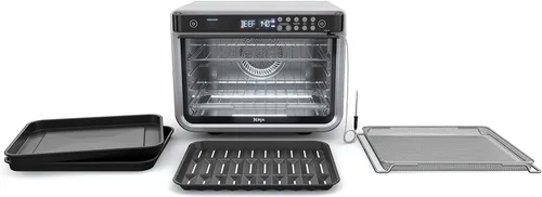 Vista 12 de Ninja DT251 Foodi 10 en 1 Smart XL - Horno de freír de aire, hornear, asar, tostar, asar, tostadora digital, termómetro, convección envolvente