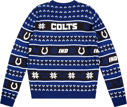 Vista 8 de FOCO Suéter feo con logotipo grande del equipo NFL