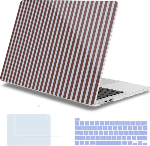 Vista 33 de Mektron Funda para MacBook Pro de 13 pulgadas 2022 2021 2020 versión A2338 M2 M1 A2289 A2251, cubierta rígida de plástico impresa para MacBook Pro