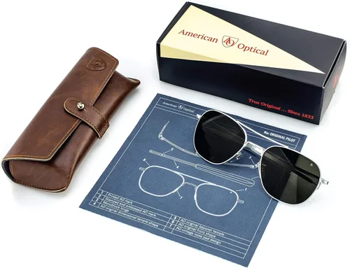 Vista 59 de AO Americal Optical Original Pilot Glass Lenses Sunglasses SkyMaster Glass Lenses Polarized and Non-Polarized Available