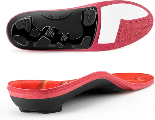 Vista 8 de PCSsole Plantillas ortopédicas de soporte de arco para zapatos, plantillas para pies planos, dolor de pies, fascitis plantar, plantillas