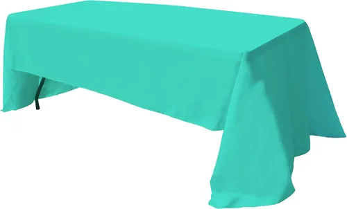 Vista 50 de GEFEII Servilletas de tela de poliéster sólido de 18 x 18 pulgadas para cocina, mantel rectangular cuadrado redondo para bodas, fiestas