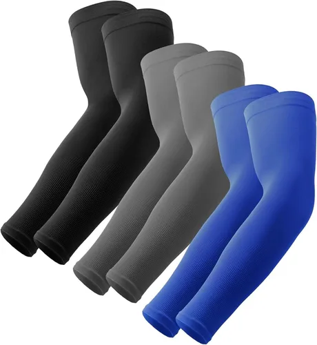 Vista 19 de OutdoorEssentials Mangas de brazo con protección solar UV, manga de compresión para brazos, mangas de brazo UV para hombres, mujeres, mangas