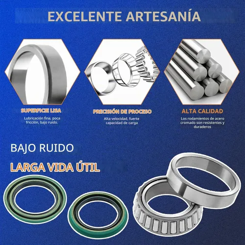 Vista 5 de Maxfavor 4 piezas de rodamiento de rueda trasera y conjunto de buje Compatible con Ford Ranger 1984-2009 / F-150 1983-2003 / Explorer 1991-2001