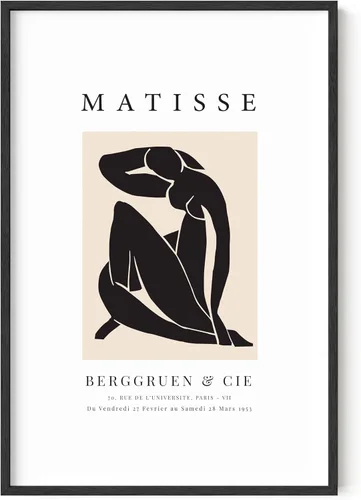 Vista 47 de HAUS AND HUES Matisse - Lámina de arte moderno minimalista - Arte de pared estético de Henri Matisse, póster abstracto para cuarto de dormitorio