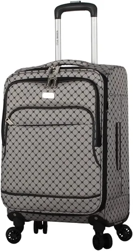 Vista 2 de steve madden Equipaje de diseñador, Noble NegroGris, Bolsa de mano con ruedas giratorias
