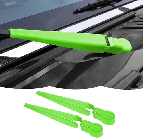 Vista 14 de RT-TCZ Limpiaparabrisas delantero, limpiaparabrisas delantero, decoración de accesorios exteriores compatibles con Jeep Wrangler JK JKU 2007-2018