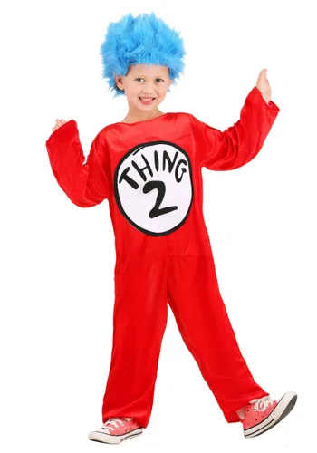 Vista 7 de Disfraz Infantil de Thing 1 y Thing 2 de Dr. Seuss Multicolor