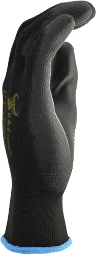 Vista 3 de G & F - Guantes de trabajo para hombre, agarre ligero, revestimiento de poliuretano, compatibles con pantalla táctil, flexibles y transpirables