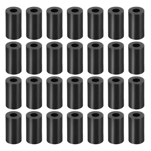 Vista 9 de YOKIVE 300 Pcs Black Round Spacer, Not Threaded Washers with High Insulation Effect, Keep Height Consistent, Great for M3 Screws (ABS, 3.2mmx7mmx2mm)