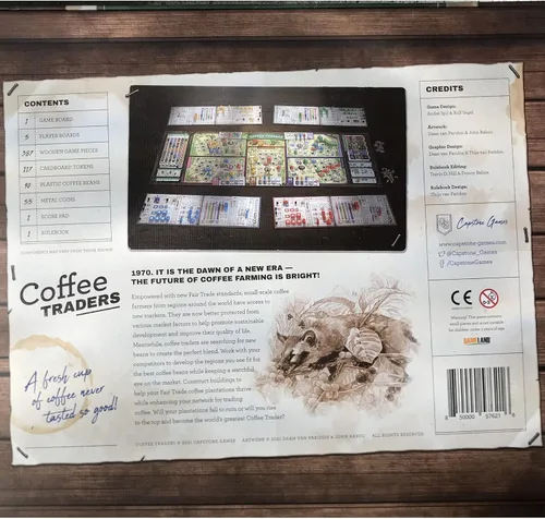 Vista 3 de Capstone Games: Coffee Traders - Juego de mesa de estrategia, 3-5 jugadores, edades 12+, 120 minutos