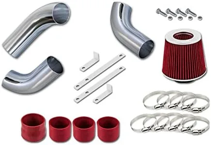 Vista 3 de R&L Racing Sistema de admisión de aire frío de 3.5 "para Chevrolet Silverado 99-07 1500/2007 1500 Classic 4.3L V6 Negro
