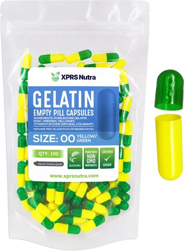 Vista 26 de XPRS Nutra Cápsulas vacías tamaño 00 – 100 cápsulas vacías de gelatina – Pastillas de relleno de cápsulas de bricolaje – Cápsulas de gel rellenables