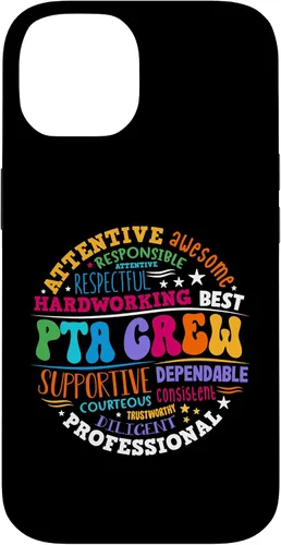 Vista 4 de iPhone 16 Parents Teacher Association Team Supporter PTA Crew Case