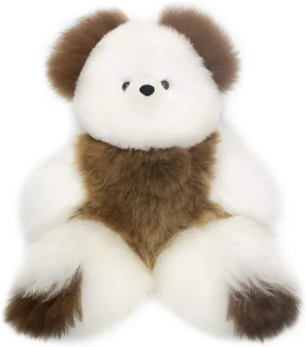 Vista 18 de Oso de Peluche de Alpaca Bebé Suave y Tierno - 9 pulgadas. Animal de Peluche de Alpaca Premium Hecho a Mano con Piel Auténtica de Alpaca. Lindo Oso