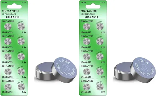 Vista 12 de SKOANBE 10 unidades AG13 LR44 303 A76 357 SR44 1.5V batería botón pilas de monedas