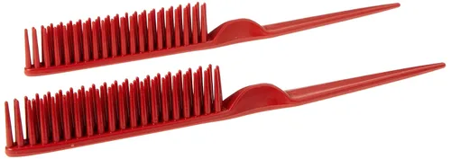 Vista 8 de CocoBlack Naturals Peine de estilo de 3 filas para desenredar, definir y separar rizos (negro)