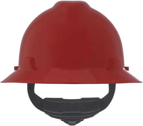 Vista 27 de MSA V-Gard Casco de Ala Completa con Suspensión - Carcasa de Polietileno, Protección Superior contra Impactos y Correas de Corona Autoajustables