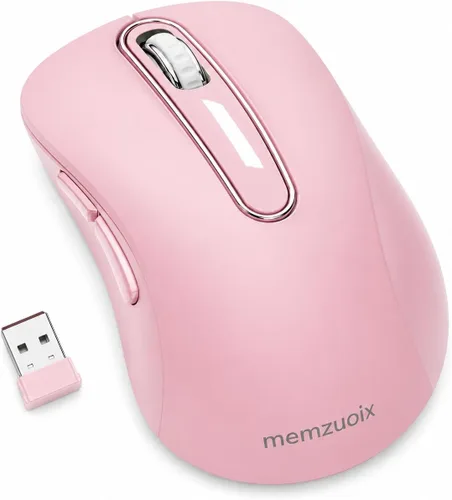 Vista 14 de memzuoix Ratón inalámbrico de 2.4G, mouse de computadora de 1400 DPI con receptor USB, ratones USB inalámbricos portátiles a batería para laptop