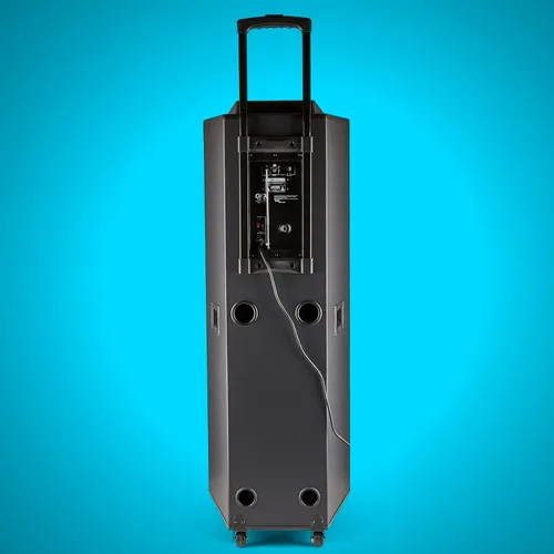 Vista 7 de QFX Altavoces Bluetooth grandes profesionales E-1500 Sistema de altavoces PA portátiles Woofers duales de 15 pulgadas, tweeter de 1.5 pulgadas