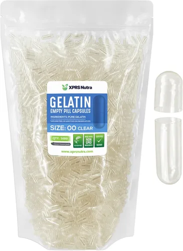 Vista 24 de XPRS Nutra Cápsulas vacías tamaño 00 – 100 cápsulas vacías de gelatina – Pastillas de relleno de cápsulas de bricolaje – Cápsulas de gel rellenables