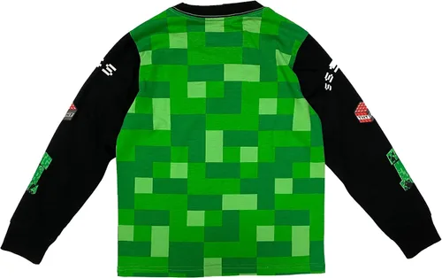 Vista 5 de Minecraft Creeper Boys Camiseta gráfica de manga larga