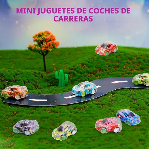 Vista 6 de 50 piezas de mini coches de carreras, pequeños juguetes de carreras a
