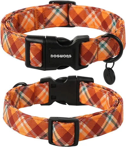 Vista 57 de DOGWONG Collar para perro de San Valentín, collar ajustable de algodón con corazón de caramelo azul, perfecto para perros pequeños a medianos