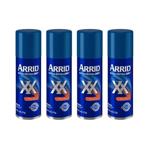 Vista 18 de Arrid XX Extra Extra Dry desodorante antitranspirante en aerosol, Regular 4 onzas.