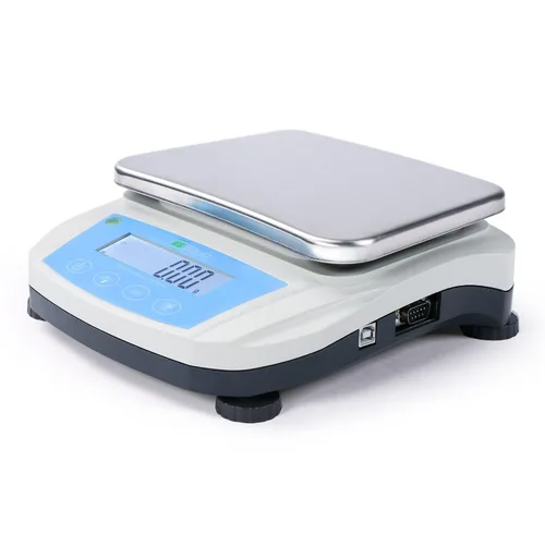Vista 10 de Balanza de precisión digital sólida de EE. UU., 176.37 oz x 0.00 oz, escala de laboratorio, interfaz RS232, 19 unidades de medición