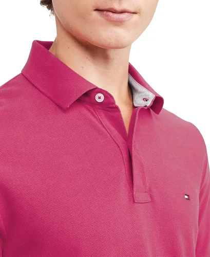 Vista 122 de Tommy Hilfiger Polo de piqué de algodón de manga corta para hombre en ajuste regular