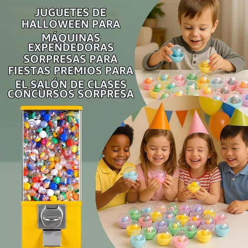 Vista 7 de 50 Cápsulas de Máquina Expendedora de Colores de 2 Pulgadas, Cápsulas de Máquina de Chicles, Recipiente de Bolas de Plástico, Bolas Rellenables