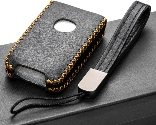 Vista 4 de Vitodeco Funda protectora de cuero para llave a distancia compatible con Mazda 3, Mazda 6, CX-5, CX-50, CX-3, CX-30, CX-9, CX-90, CX-70, 4 botones
