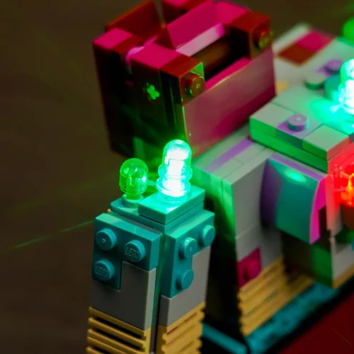 Vista 7 de VONADO Kit de luces LED para Lego Minecraft The Devourer Showdown 21257 (solo luces, sin modelos) Juego de iluminación creativa accesorios