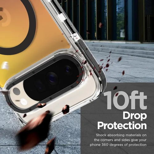 Vista 2 de Funda magnética para Google Pixel 10 Pro XL [compatible con Magsafe] [bonito diseño fluorescente de moda] a prueba de golpes, delgada, translúcida