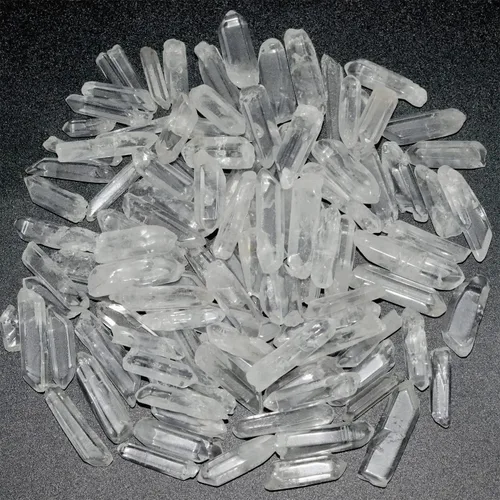 Vista 8 de Puntos de cristal de cuarzo transparente de 0.45 libras, cristales curativos naturales pulidos, piedras a granel para meditación, yoga, chakras