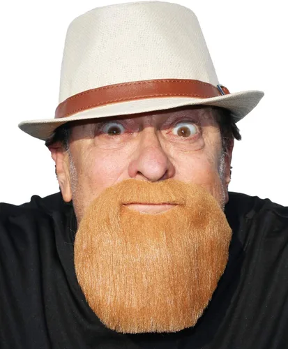 Vista 4 de Barba de círculo completo falsa de la cabra extendida realista, barba del traje de la novedad