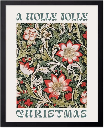 Vista 68 de Poster Master A Holly Jolly - Póster navideño, arte de invierno, diseño de pared moderno, regalo para hombres y mujeres, gran decoración para sala