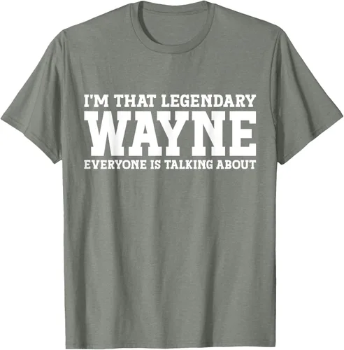 Vista 26 de Wayne Personal Name Funny Wayne Camiseta, Negro